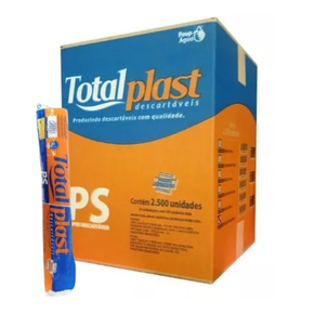 01 copo plastico transparente ps 180ml caixa com 2 500un totalplast