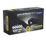 03 luvas nitrilicas preta sem po caixa 100un bompack